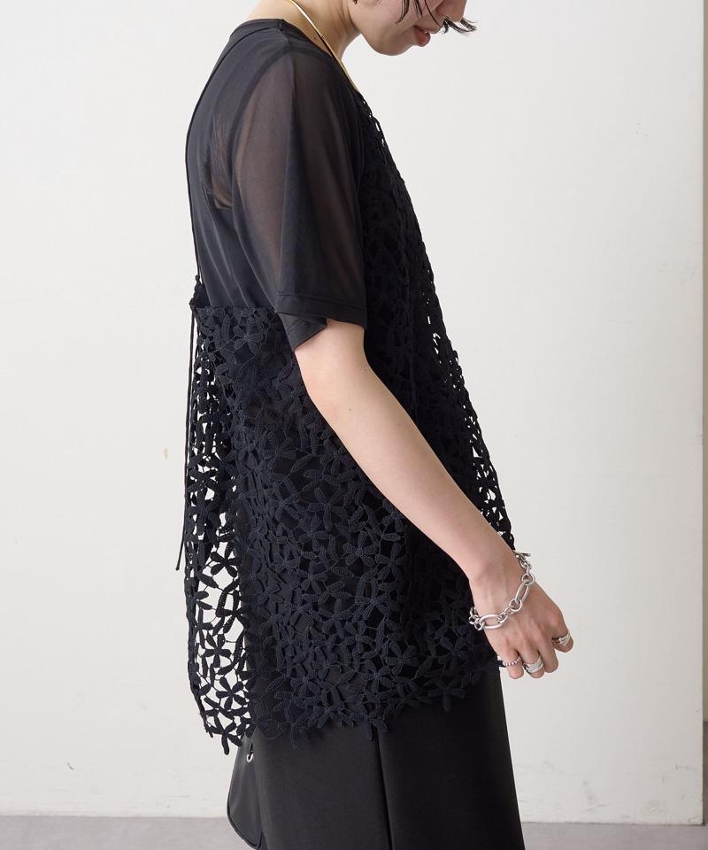 【秋冬まで着回せる◎】レースオーバーキャミソール