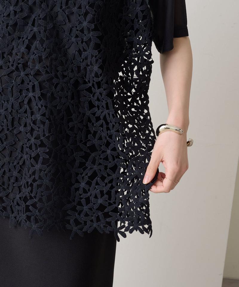 【秋冬まで着回せる◎】レースオーバーキャミソール