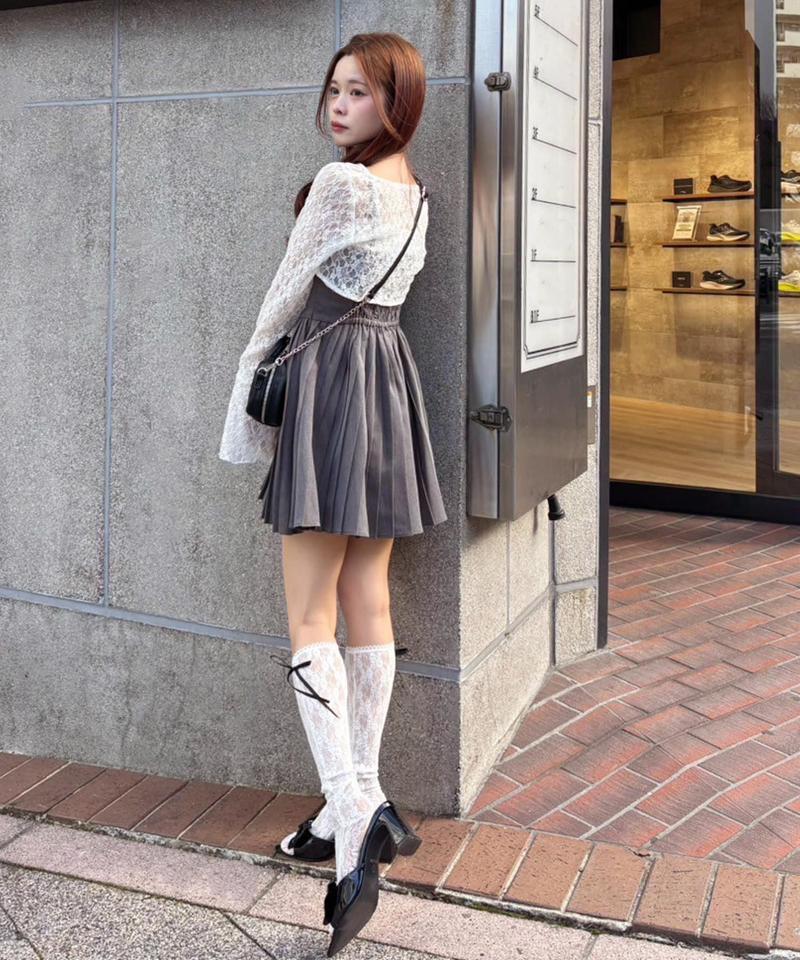 【Nono企画】トップスセットプリーツミニワンピ