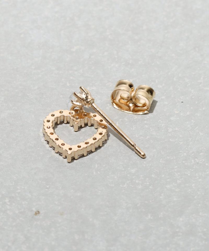 キラキラハートピアス