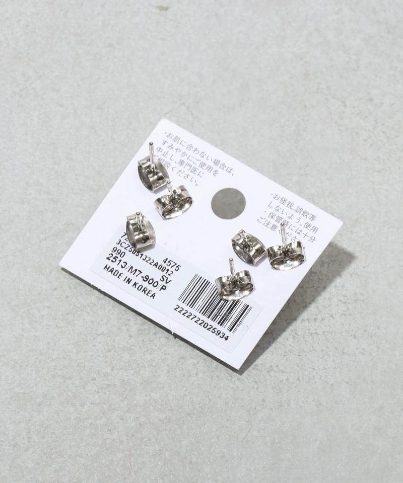 パールフラワーピアス6個セット