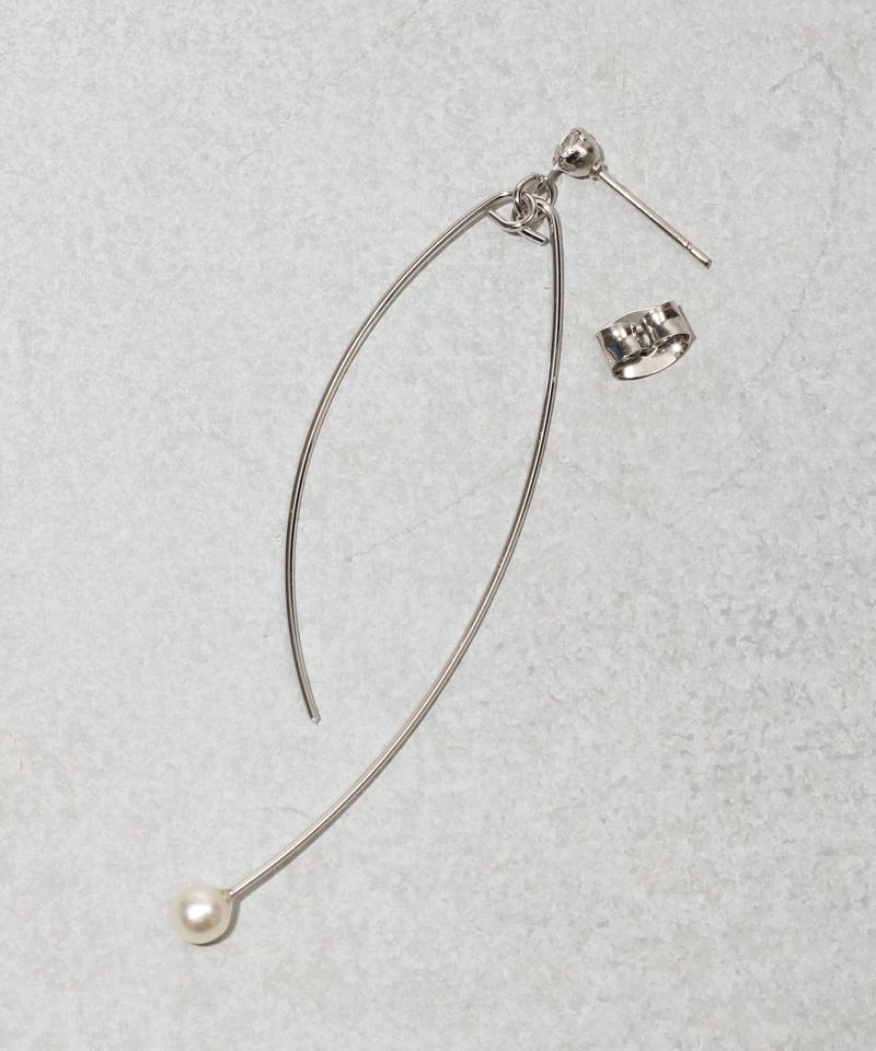 ボトムパールメタルピアス