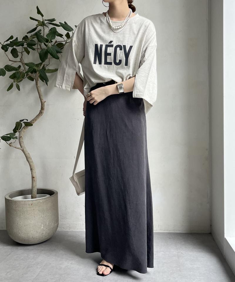 NECYロゴ袖スリットTEE