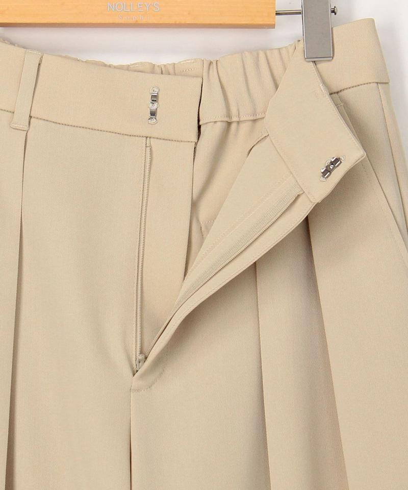 ウォッシャブル強撚ツイルワイドパンツ