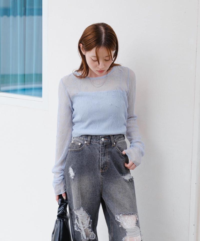 【新色追加】ランダムチュールメローTEE