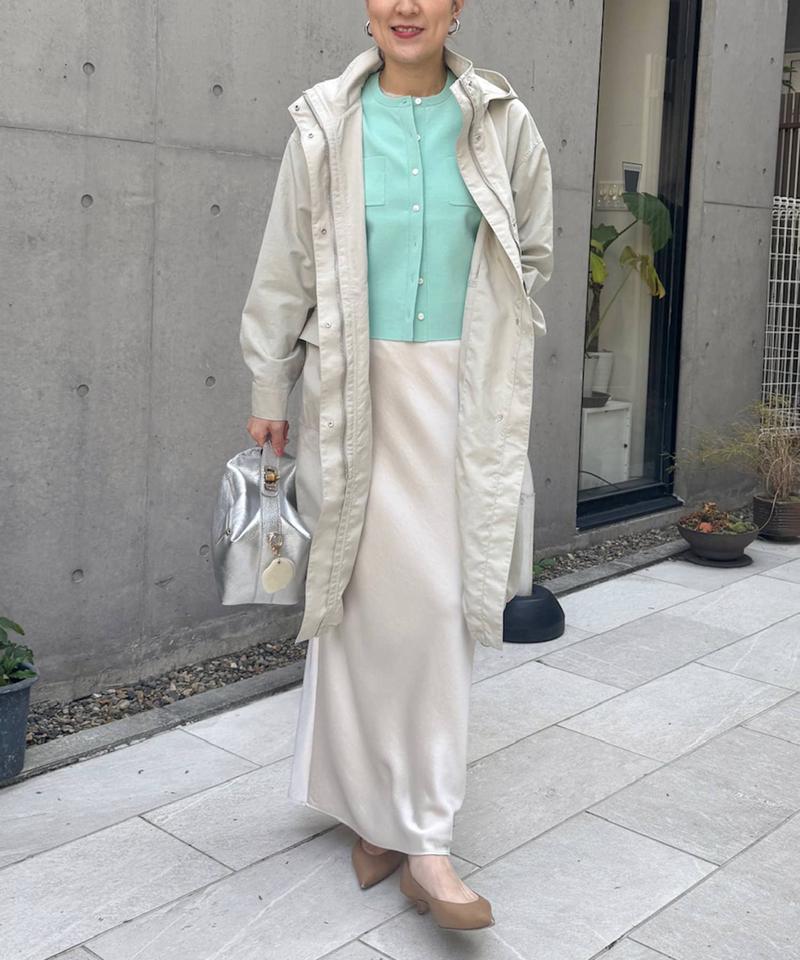◇【WEB限定】デザインサテンバイアスタイトスカート