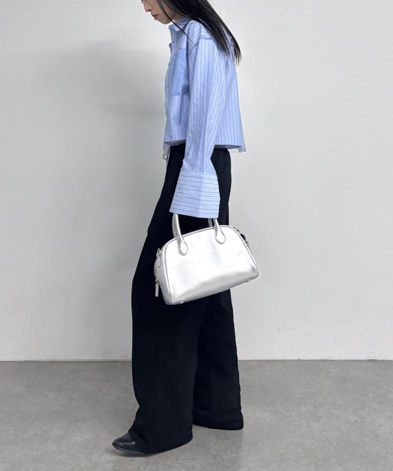 裏毛ダブルウエストワイドパンツ