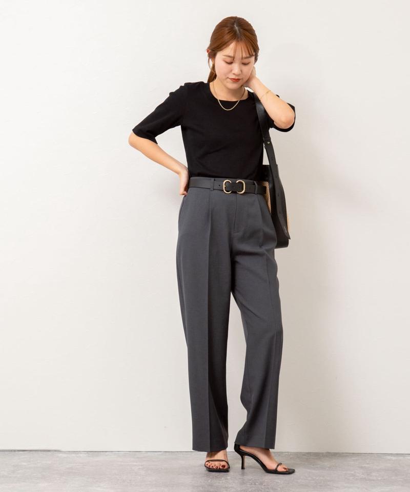 【PR林☆別注カラーあり】ウォッシャブルツイルストレッチ愛されワイドパンツ