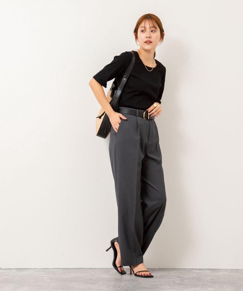 【PR林☆別注カラーあり】ウォッシャブルツイルストレッチ愛されワイドパンツ