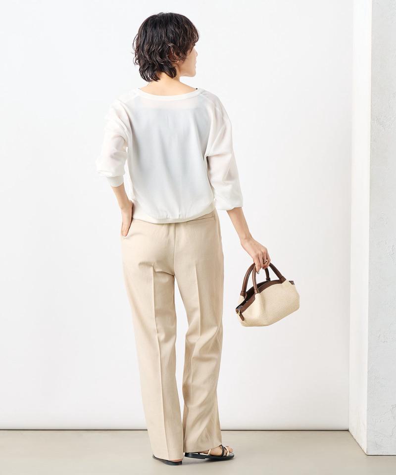 【PR林☆別注カラーあり】ウォッシャブルツイルストレッチ愛されワイドパンツ
