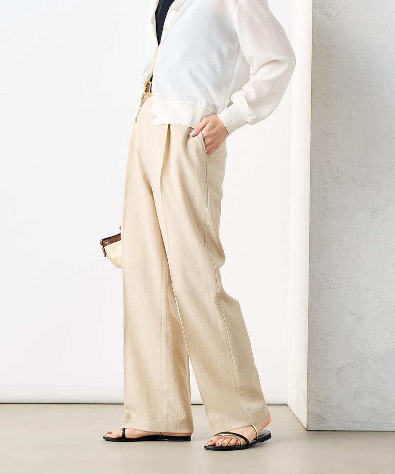【PR林☆別注カラーあり】ウォッシャブルツイルストレッチ愛されワイドパンツ