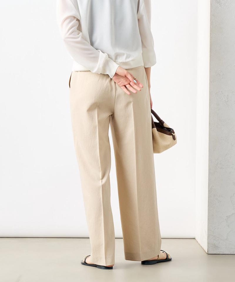【PR林☆別注カラーあり】ウォッシャブルツイルストレッチ愛されワイドパンツ
