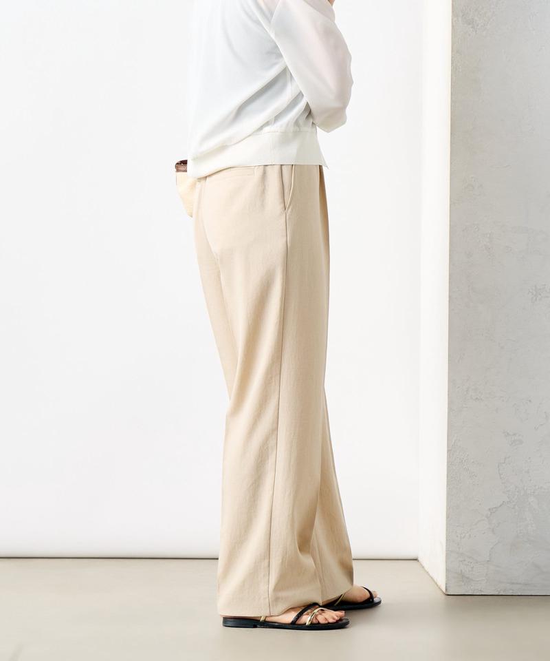 【PR林☆別注カラーあり】ウォッシャブルツイルストレッチ愛されワイドパンツ