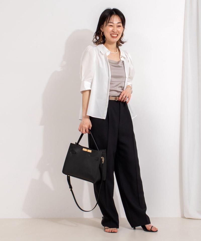【PR林☆別注カラーあり】ウォッシャブルツイルストレッチ愛されワイドパンツ