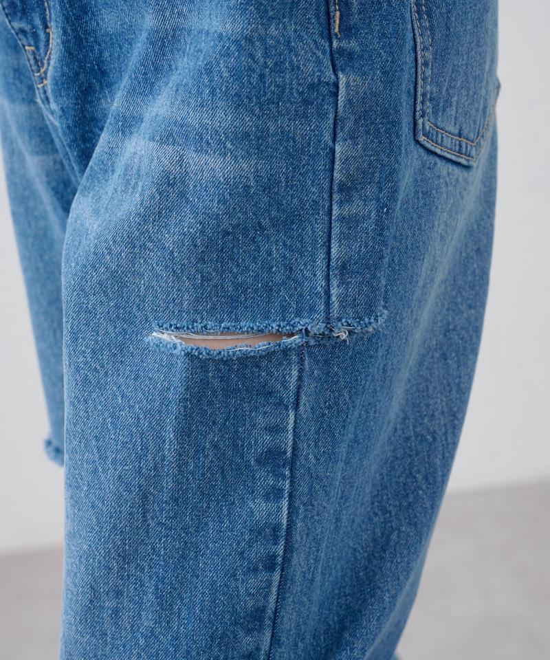 【S～Lサイズ展開】ダメージデニムパンツ