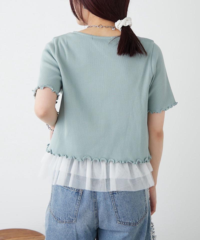 【新色追加！7色展開】半袖W ZIPリブカーデ