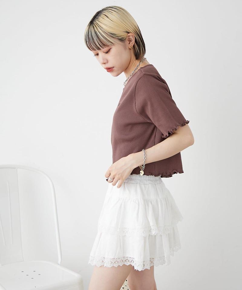 【新色追加！7色展開】半袖W ZIPリブカーデ