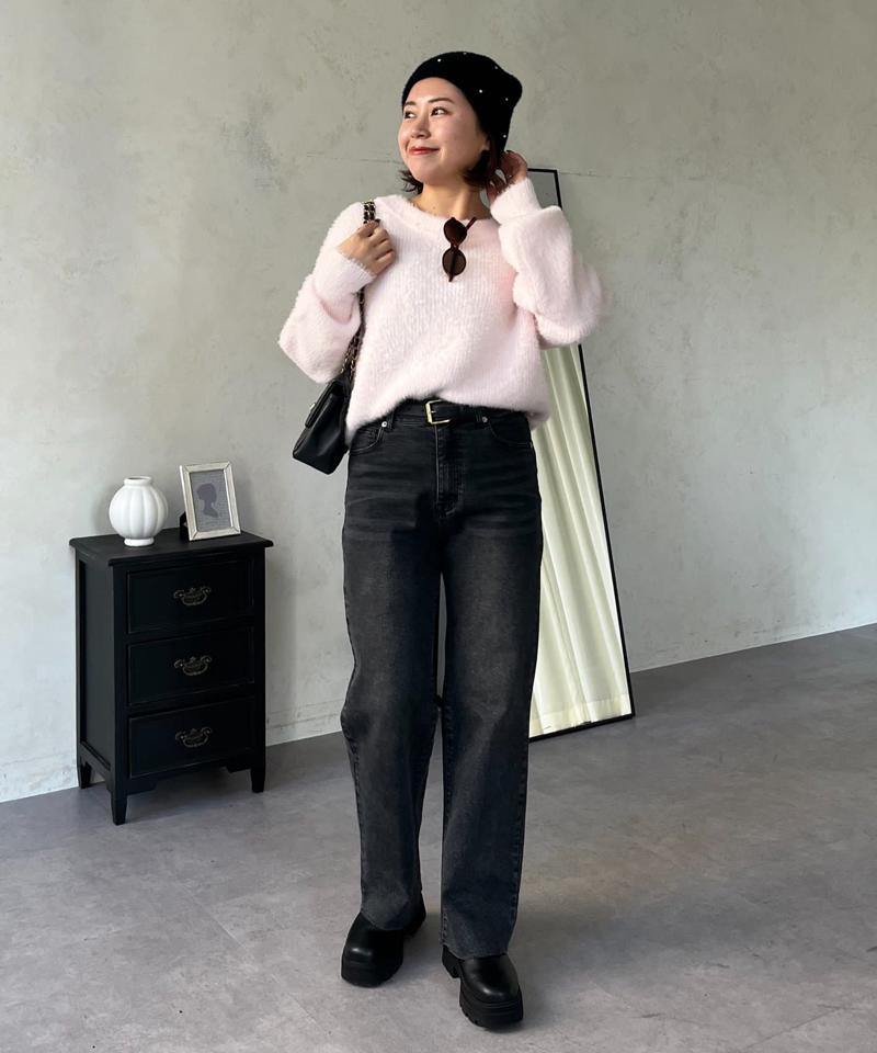 【MOMO】ストレッチスリムストレートデニム