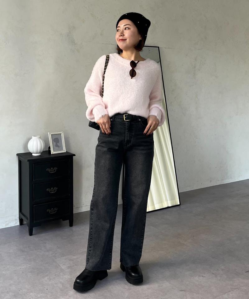 【MOMO】ストレッチスリムストレートデニム