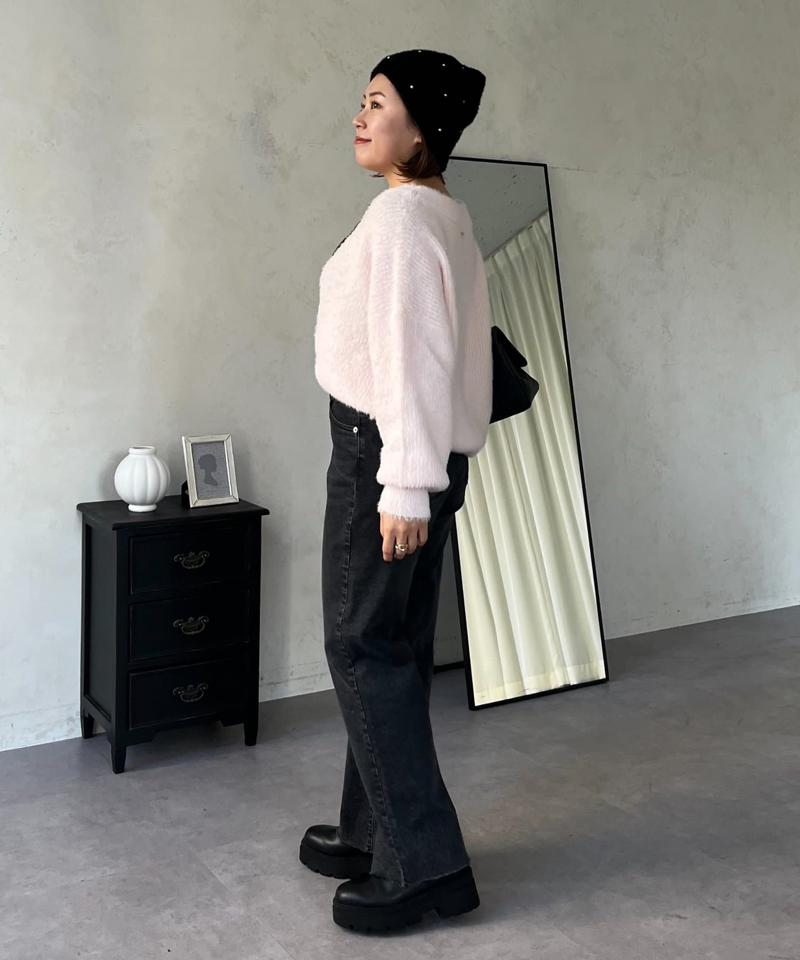 【MOMO】ストレッチスリムストレートデニム