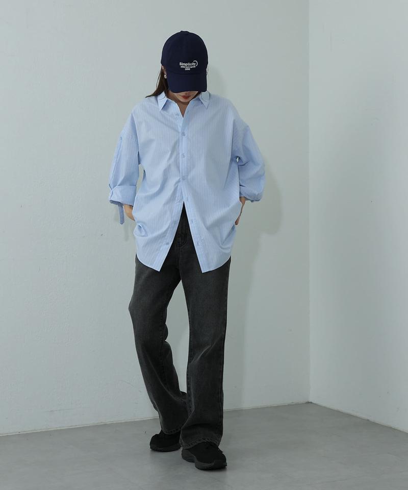 【S~Lサイズ展開】フレアデニムパンツ