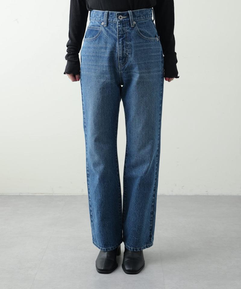 【S~Lサイズ展開】フレアデニムパンツ