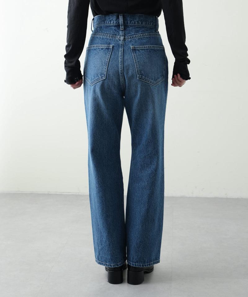 【S~Lサイズ展開】フレアデニムパンツ