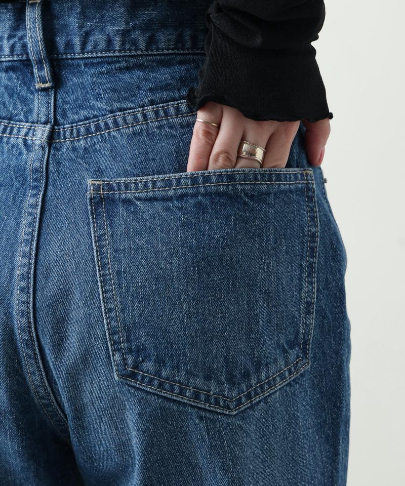 【S~Lサイズ展開】フレアデニムパンツ