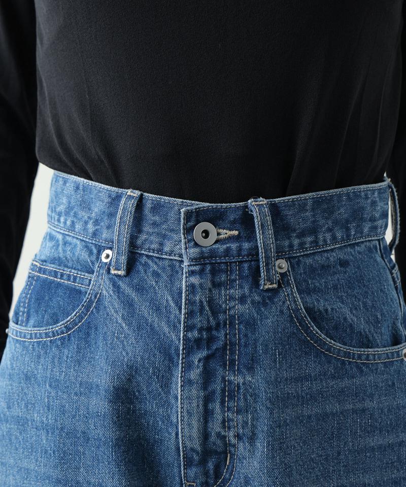 【S~Lサイズ展開】フレアデニムパンツ