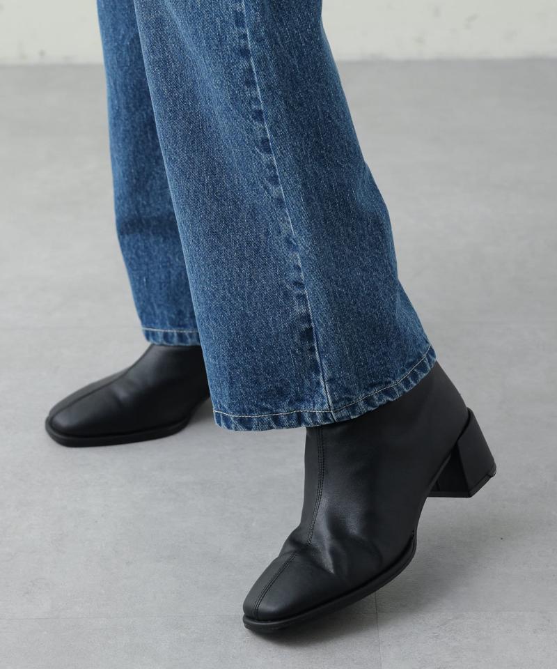 【S~Lサイズ展開】フレアデニムパンツ