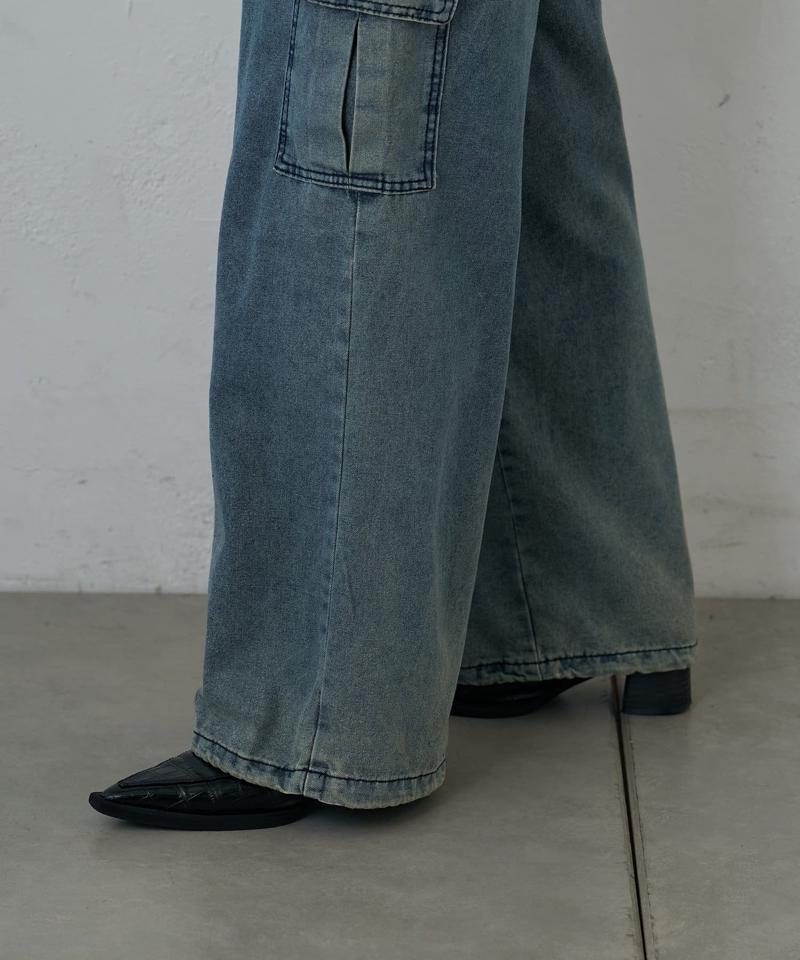 デニムカーゴパンツ