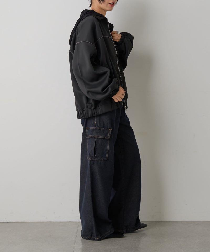 【人気デニム/新色追加!】デニムカーゴパンツ