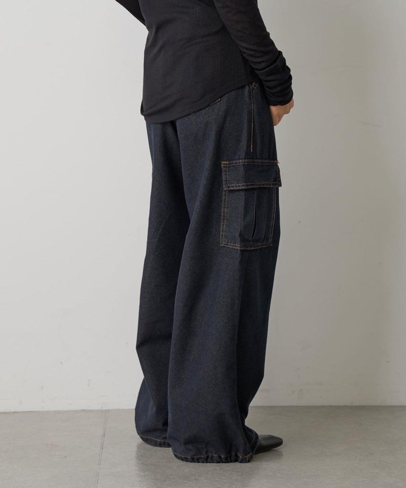 【人気デニム/新色追加!】デニムカーゴパンツ