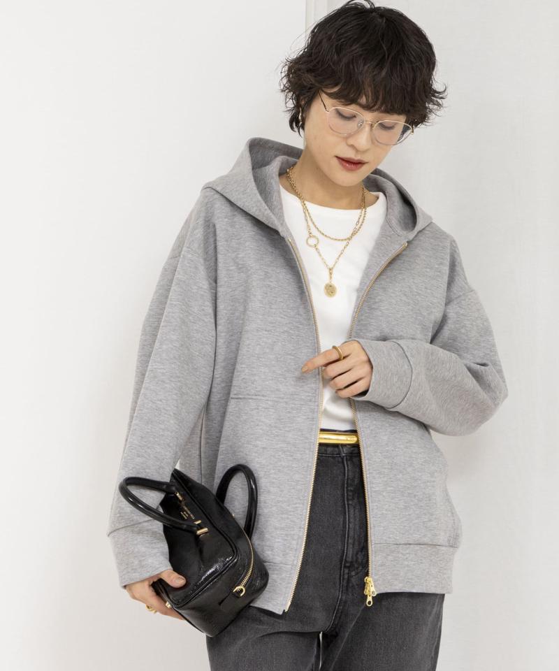 Oversized ZIPフーディー