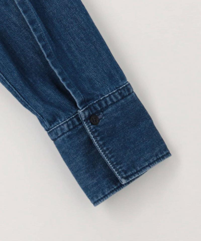 【RM denim】刺繍入りビッグデニムシャツ