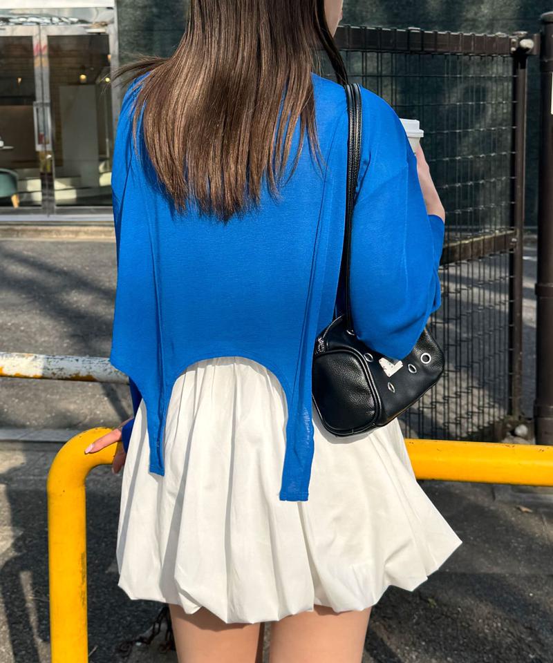 チョーカー付きガーターシアートップス