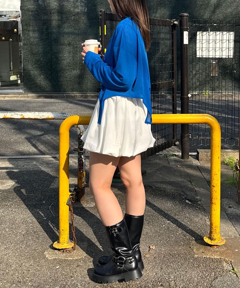 チョーカー付きガーターシアートップス