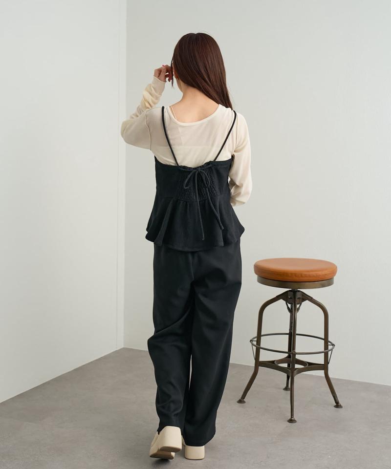 リボン開きチュールTEE
