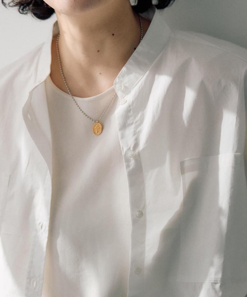 追加検討中《金属アレルギー対応/ステンレス》クロスコインネックレス