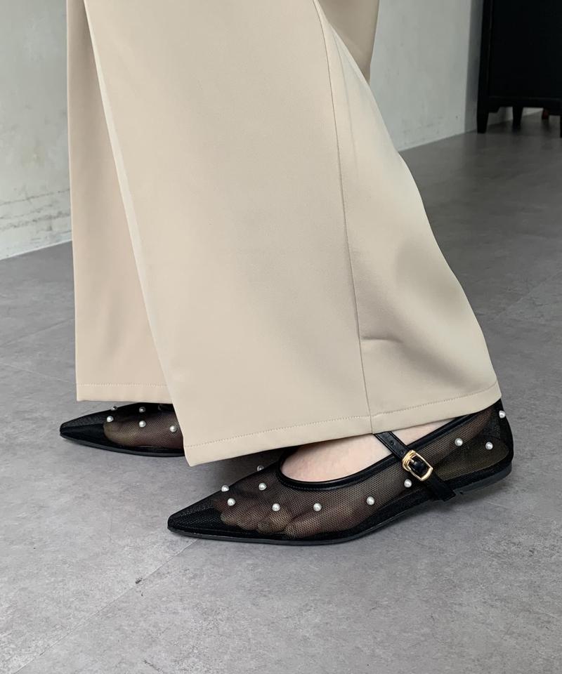 シアーパールパンプス