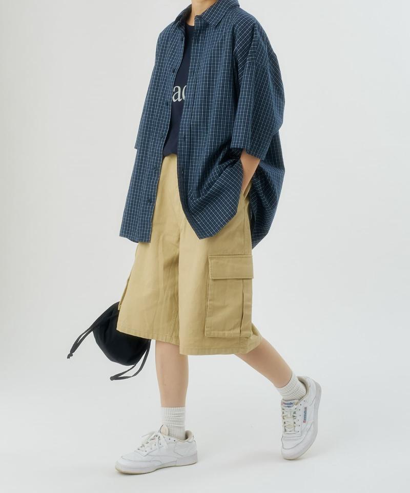 【CIAOPANIC TYPY】【UNISEX】ハーフカーゴデニムパンツ