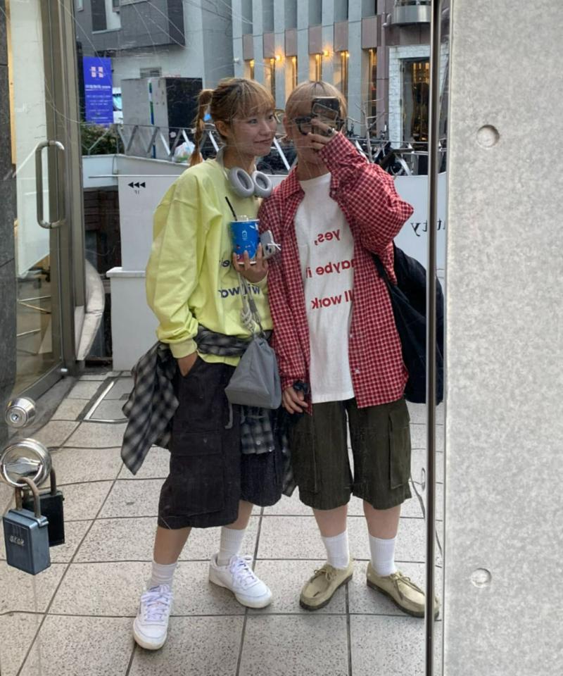 【CIAOPANIC TYPY】【UNISEX】ハーフカーゴデニムパンツ