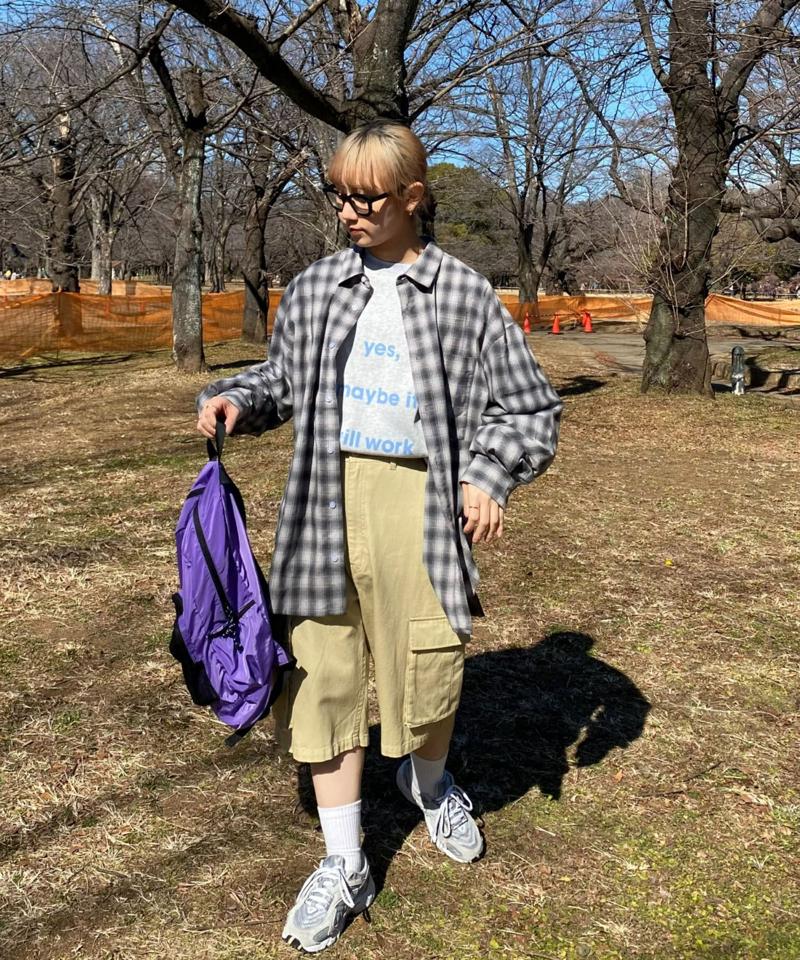 【CIAOPANIC TYPY】【UNISEX】ハーフカーゴデニムパンツ
