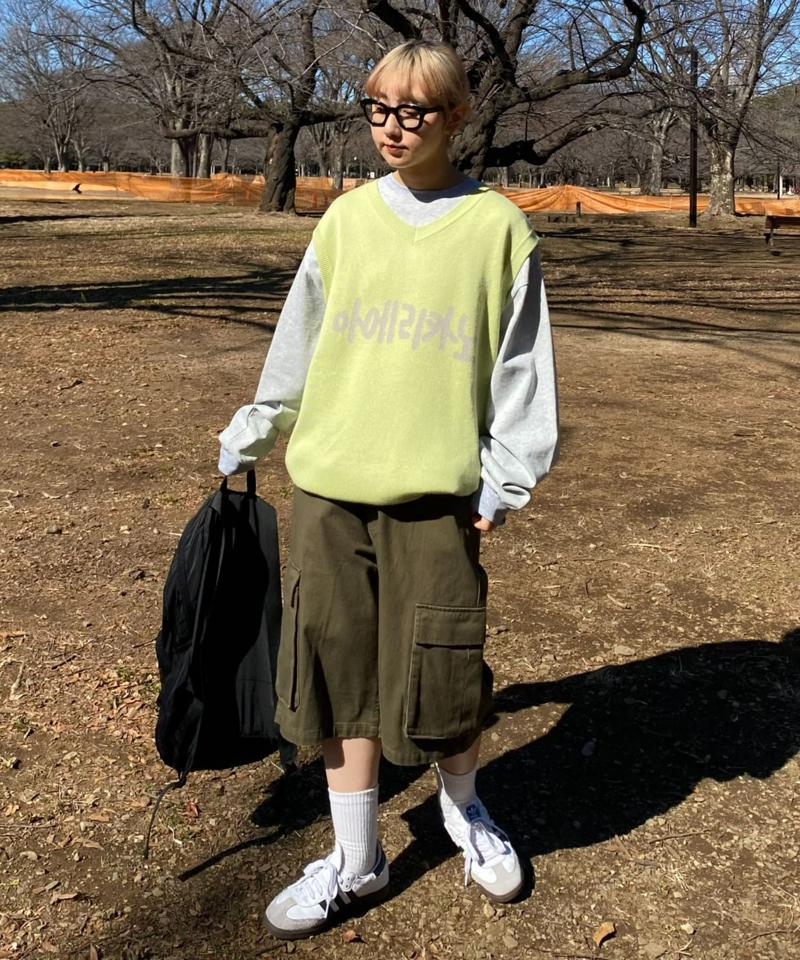 【CIAOPANIC TYPY】【UNISEX】ハーフカーゴデニムパンツ