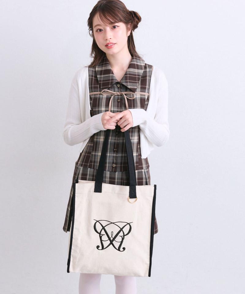 【A4.うちわがすっぽり入る】Aimerianejoie縦長トートバッグ