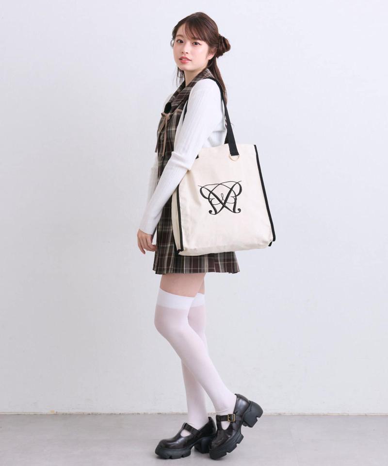 【A4.うちわがすっぽり入る】Aimerianejoie縦長トートバッグ