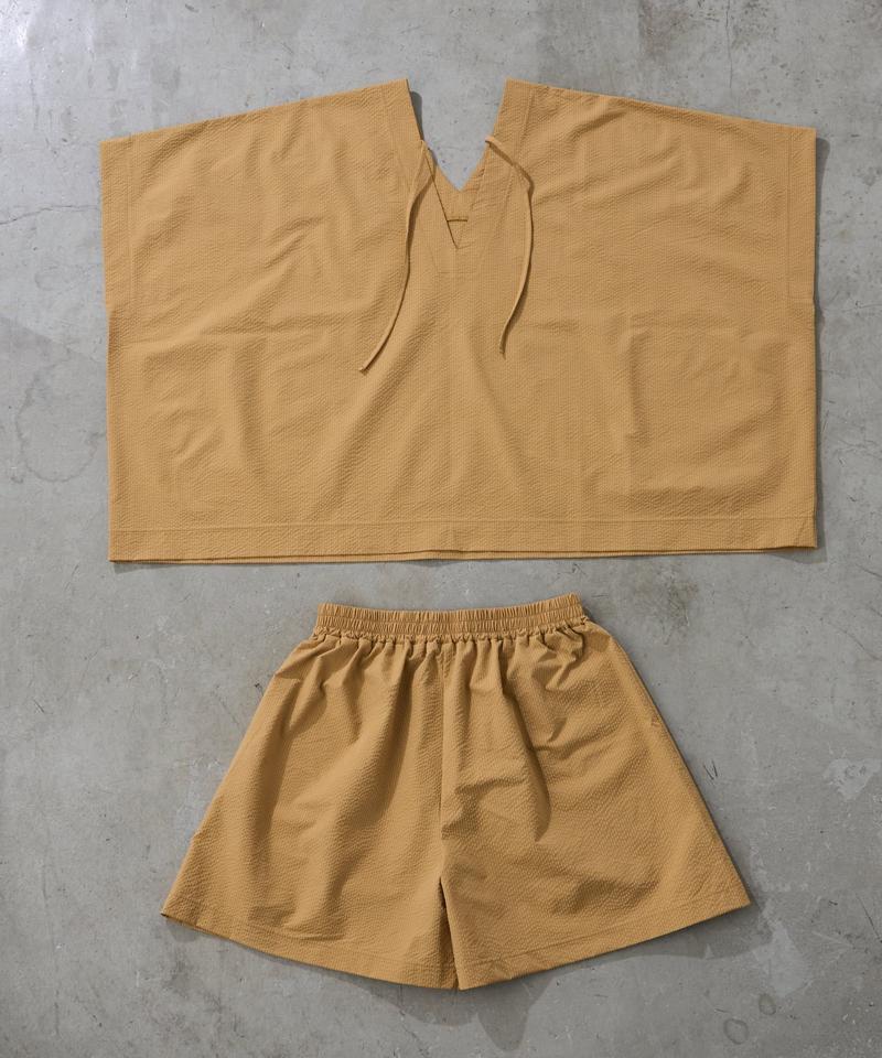 【WEB限定】シアーサッカーカバーアップポンチョラッシュガード