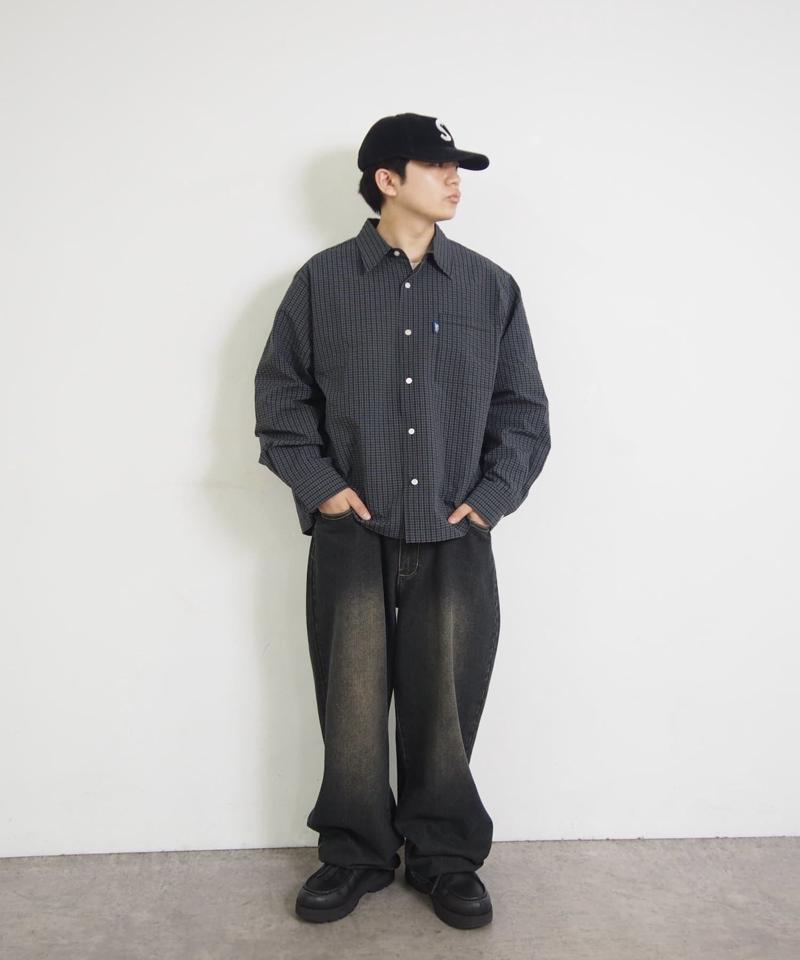 【2サイズ/セットアップ対応】COOPER FACTチェックシャツ/UNISEX
