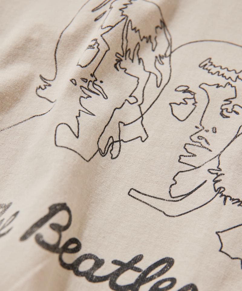 【ROCK OFF（ロックオフ）】THE BEATLES（ビートルズ）/OUTLINE FACES ON APPLE/ロックプリントTシャツ