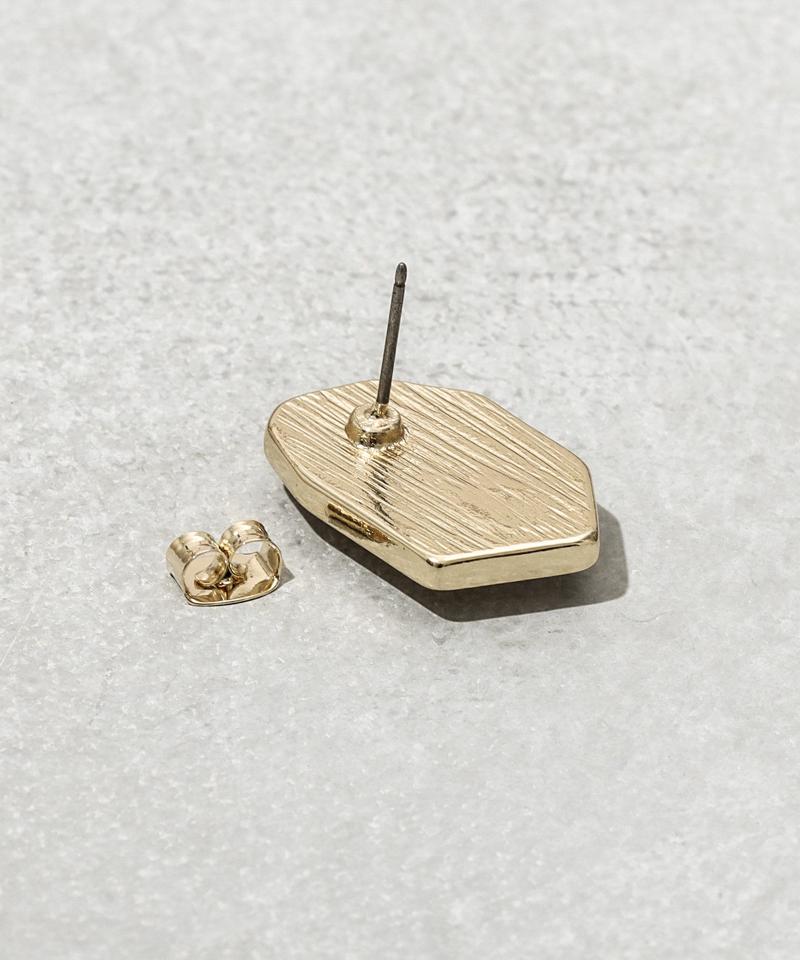 フチメタルクリアラメピアス